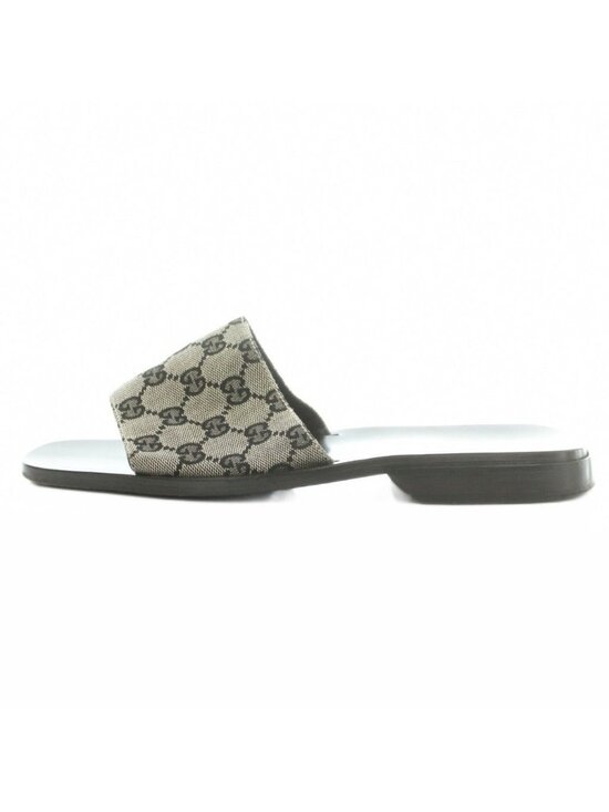 Gucci GG Canvas Slide Sandals 40 Black main image 4